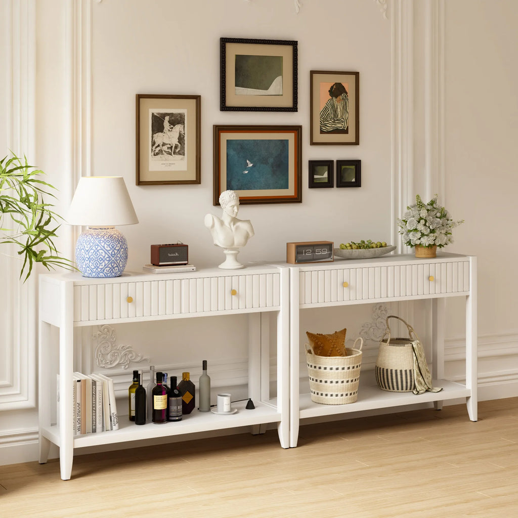 Linelle Fluted Console Table