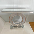 Oriana Ring Mirrored Console Table