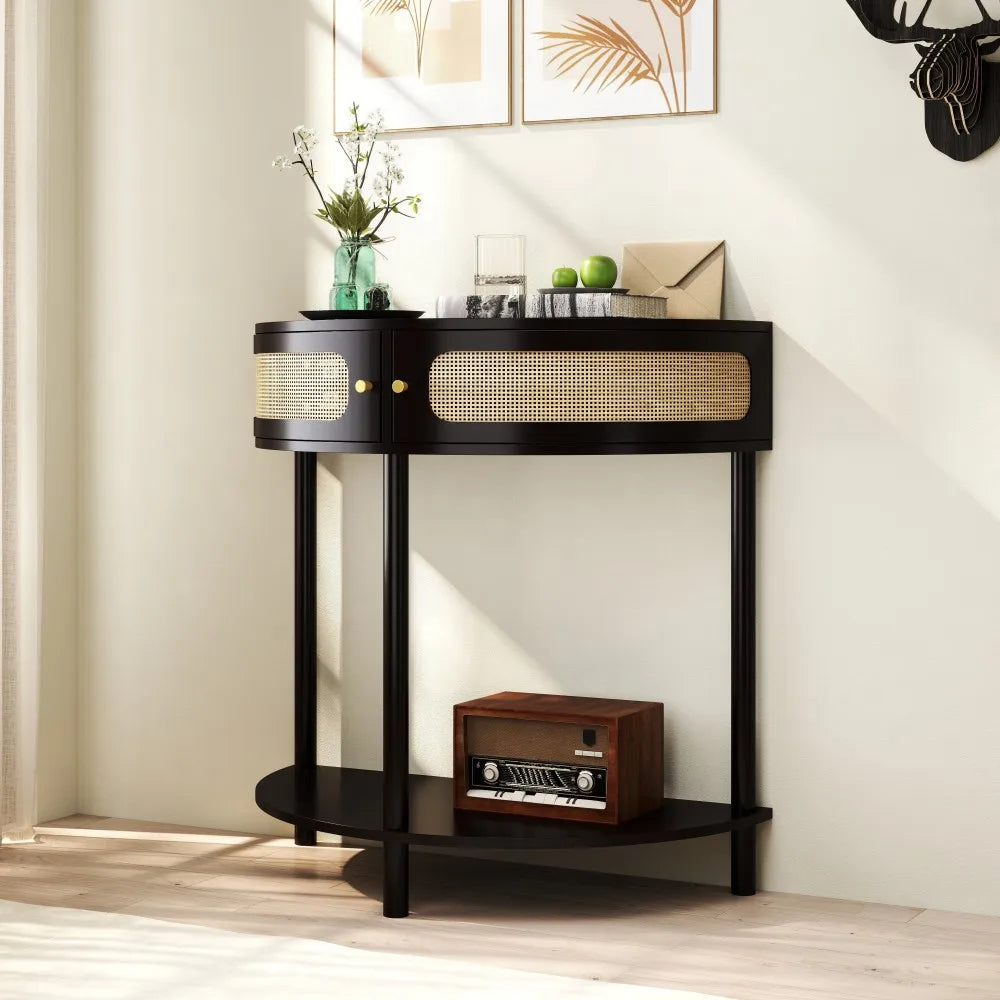 Ravelle Half-Moon Console Table
