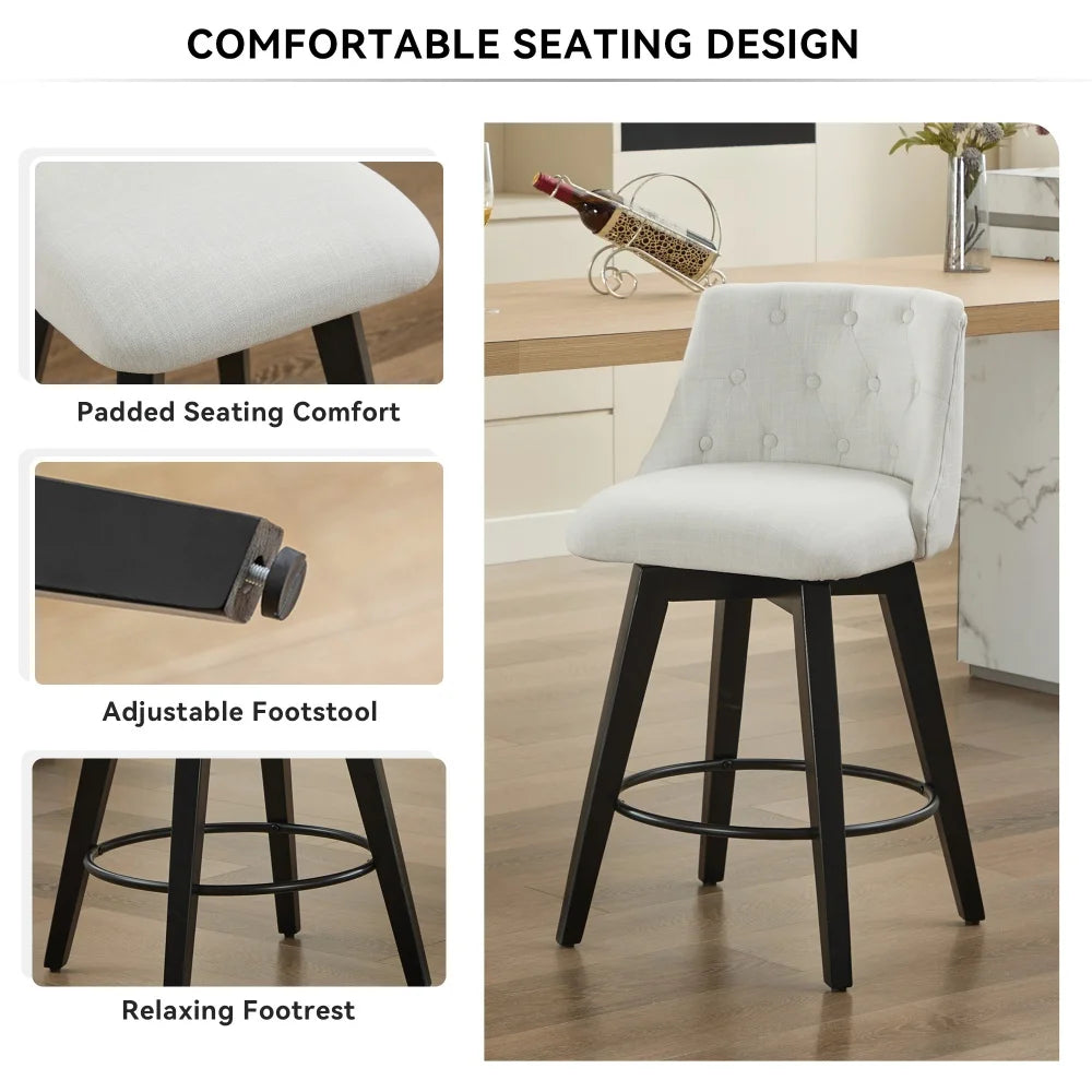 Camille Minimalist Dining Chairs – Set of 2