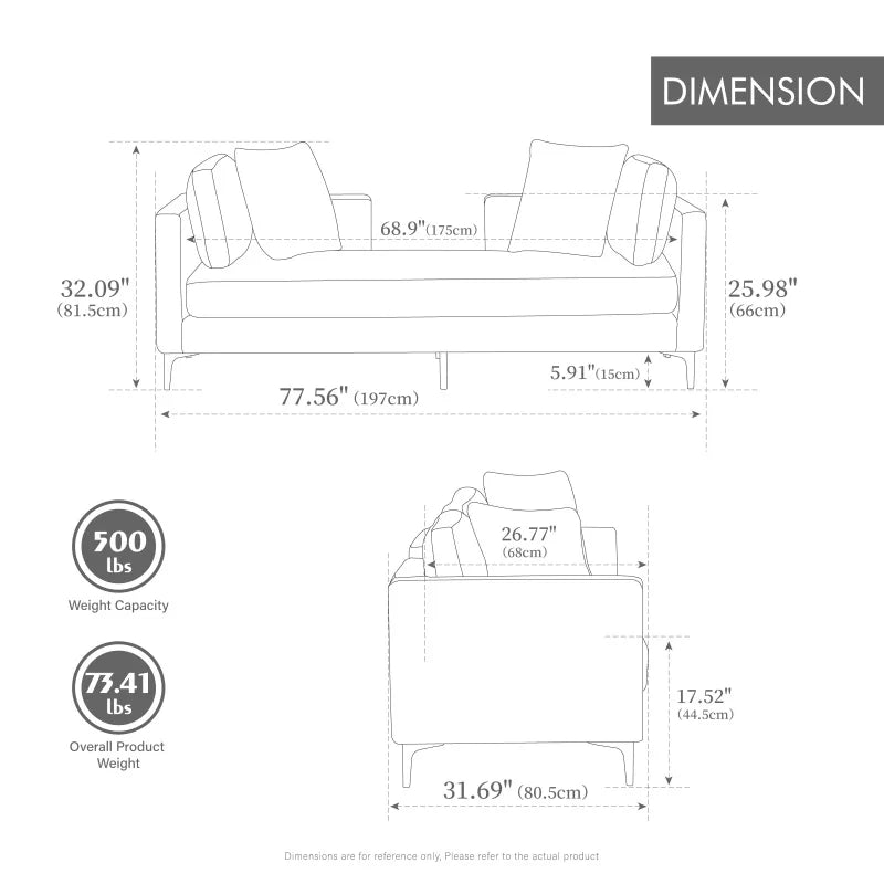 Evienne Chenille Daybed Sofa
