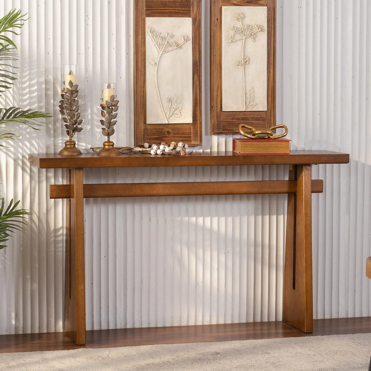 Alder Twin-Support Console Table