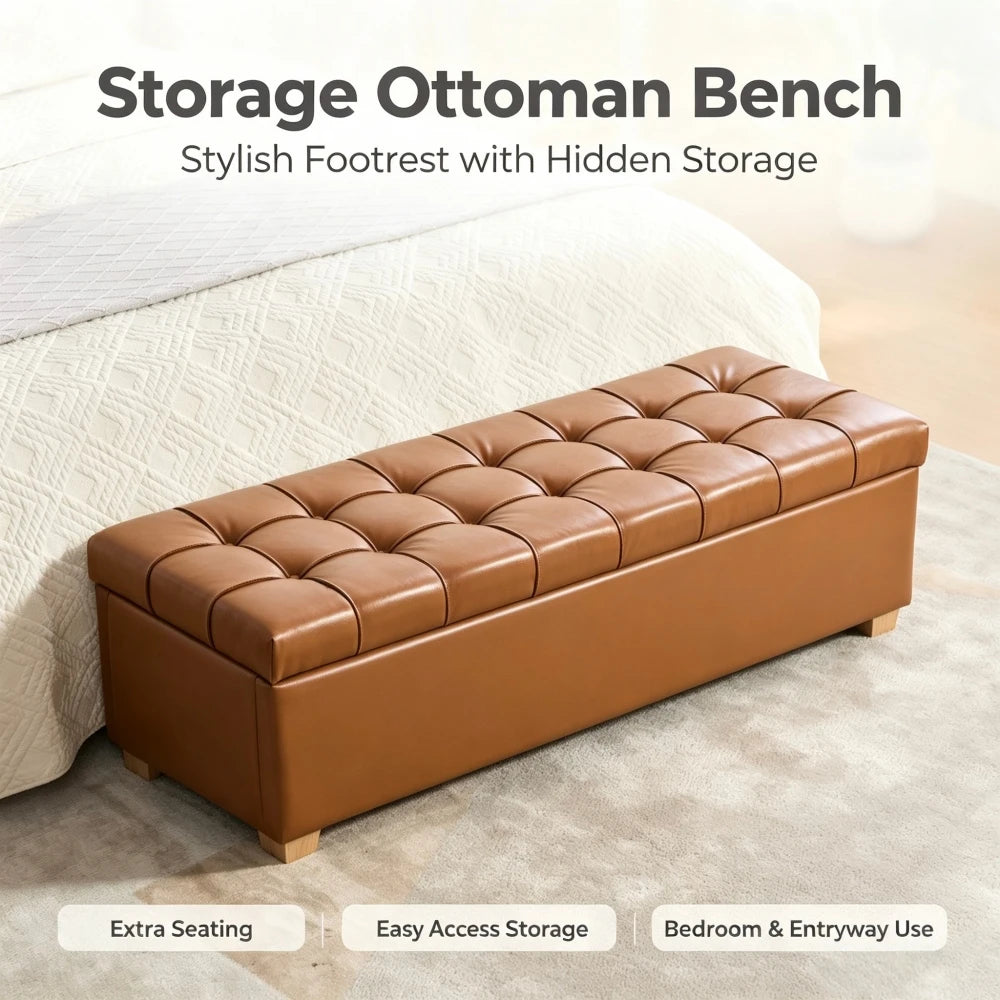 Elvarenae Valenne Tufted Storage Bench