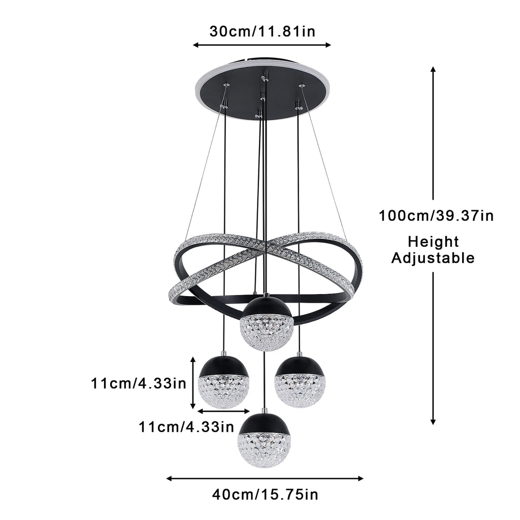 Lucienne Linear Globe Chandelier