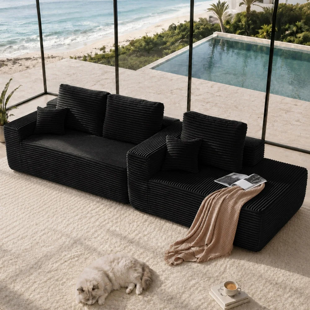 Kael Corduroy Boneless Sectional