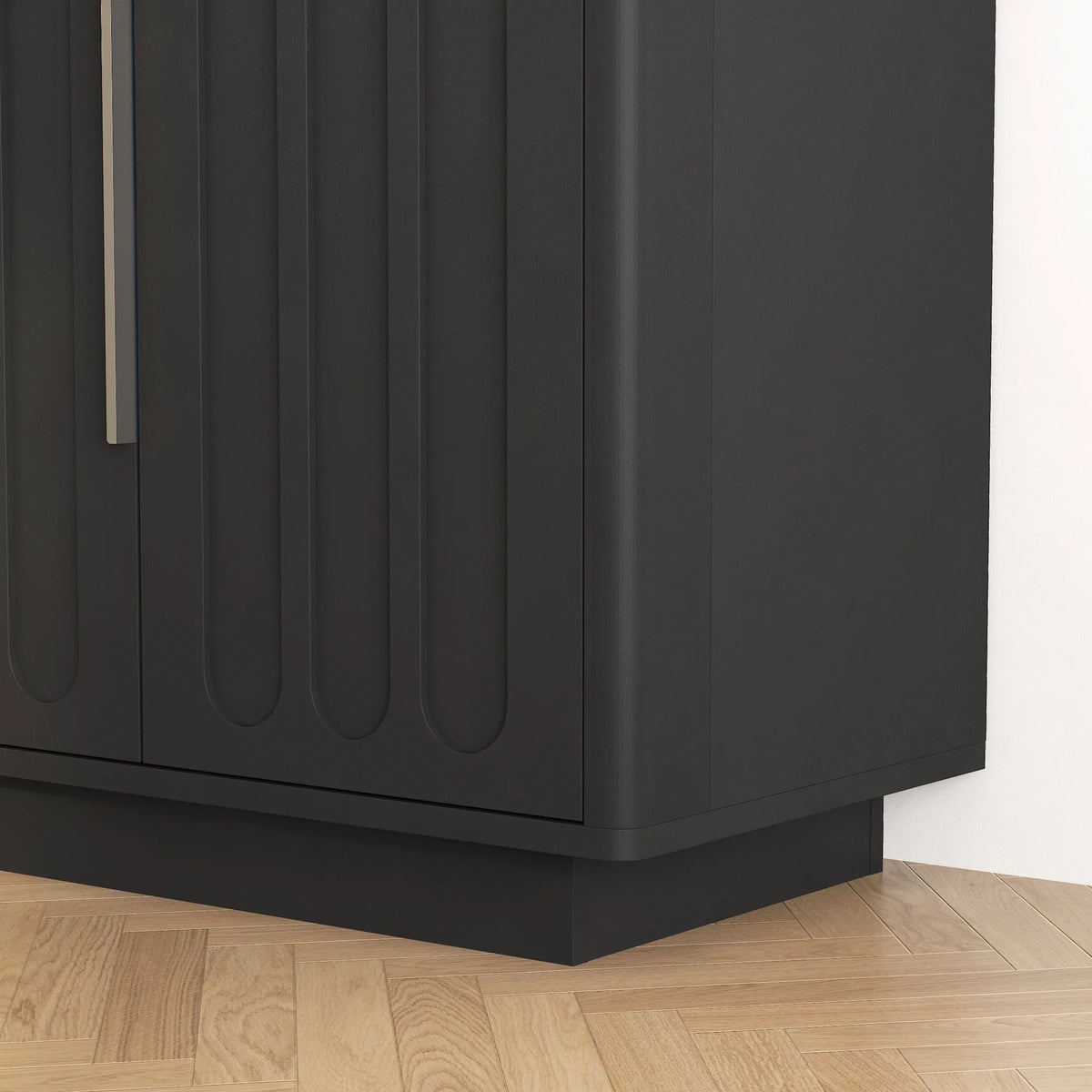 Caldera Fluted Sideboard — Black