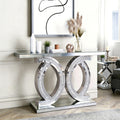 Celene Double-C Mirrored Console Table