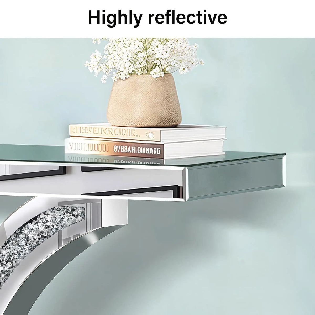 Eclaire Mirrored Console Table