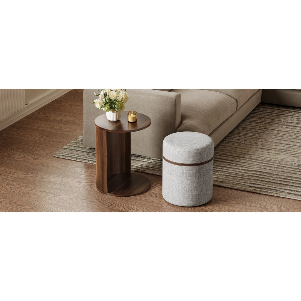 U-Can Pull-out Combo End Table, Multi-use for Living Room Sofa Side
