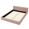 Low-Profile Chenille Platform Bed