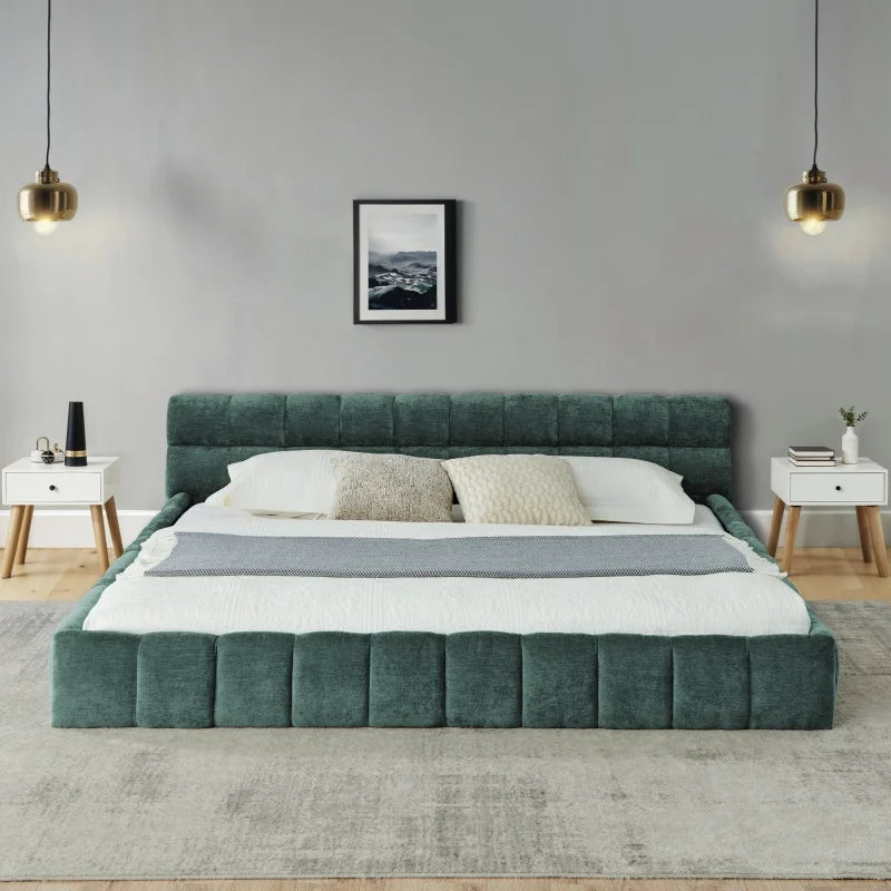 Block-Tufted Chenille Bed