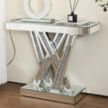 Vesper W-Base Mirrored Console Table