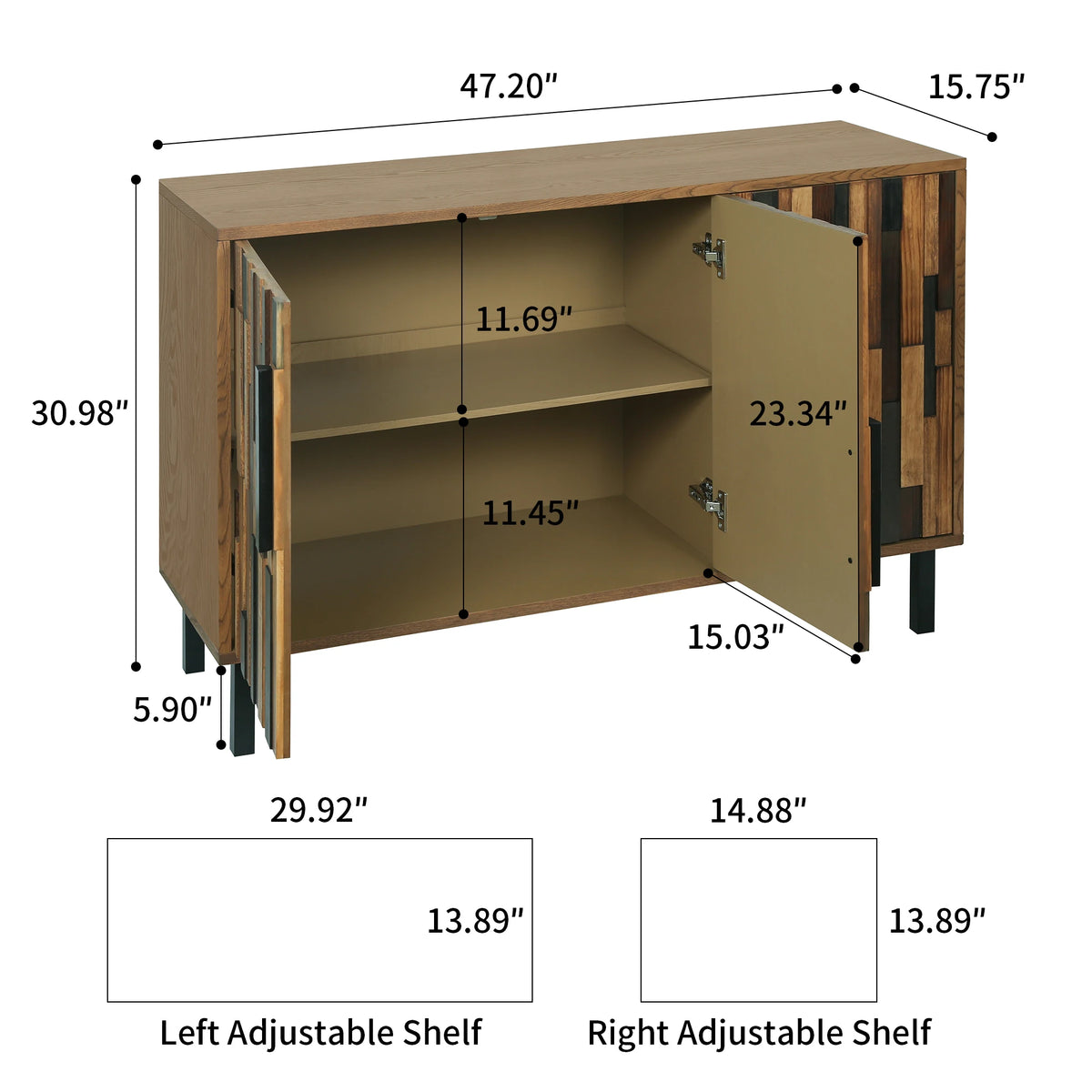 Marquet Patterned Sideboard