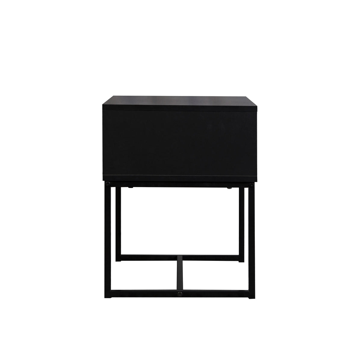 Modern Entryway Console Table with Storage Drawer, Compact Side Accent Table, Black Finish...