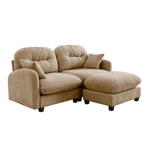 Aviana Chenille Modular Sectional with Ottoman
