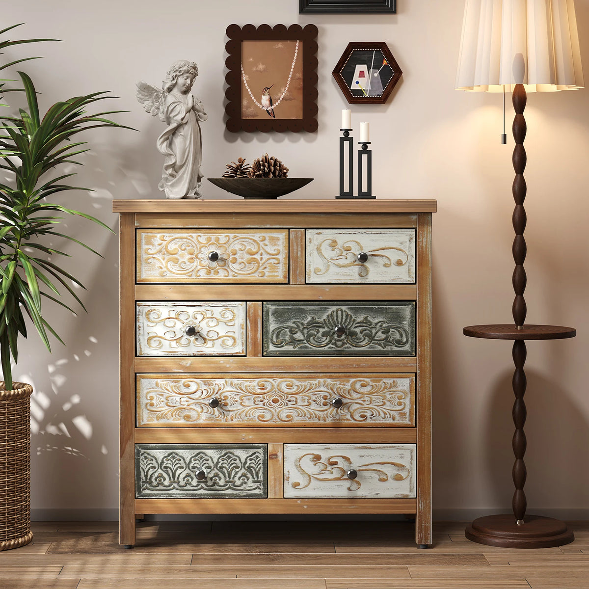 Carved Accent Chest
