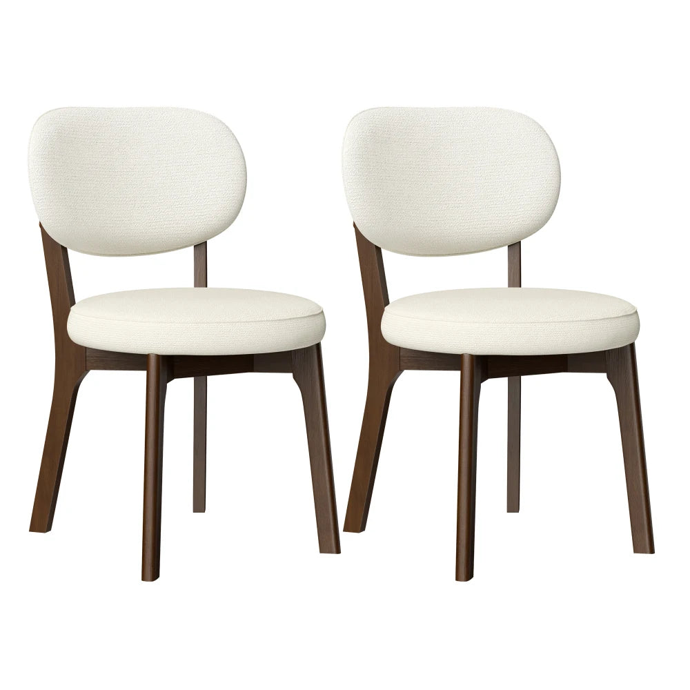 Mirelle Bouclé Dining Chairs – Set of 2