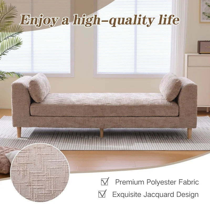 Elvarenae Laurenne Chenille Daybed Bench