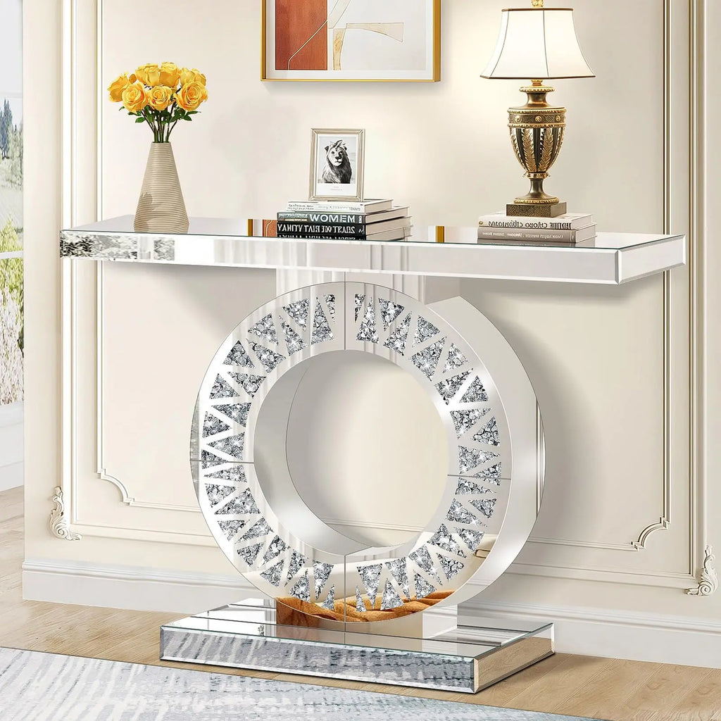 Estara Mirrored Console Table