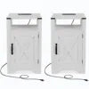 Set Of 2 16 White Farmhouse Nightstand With Charging Station Storage