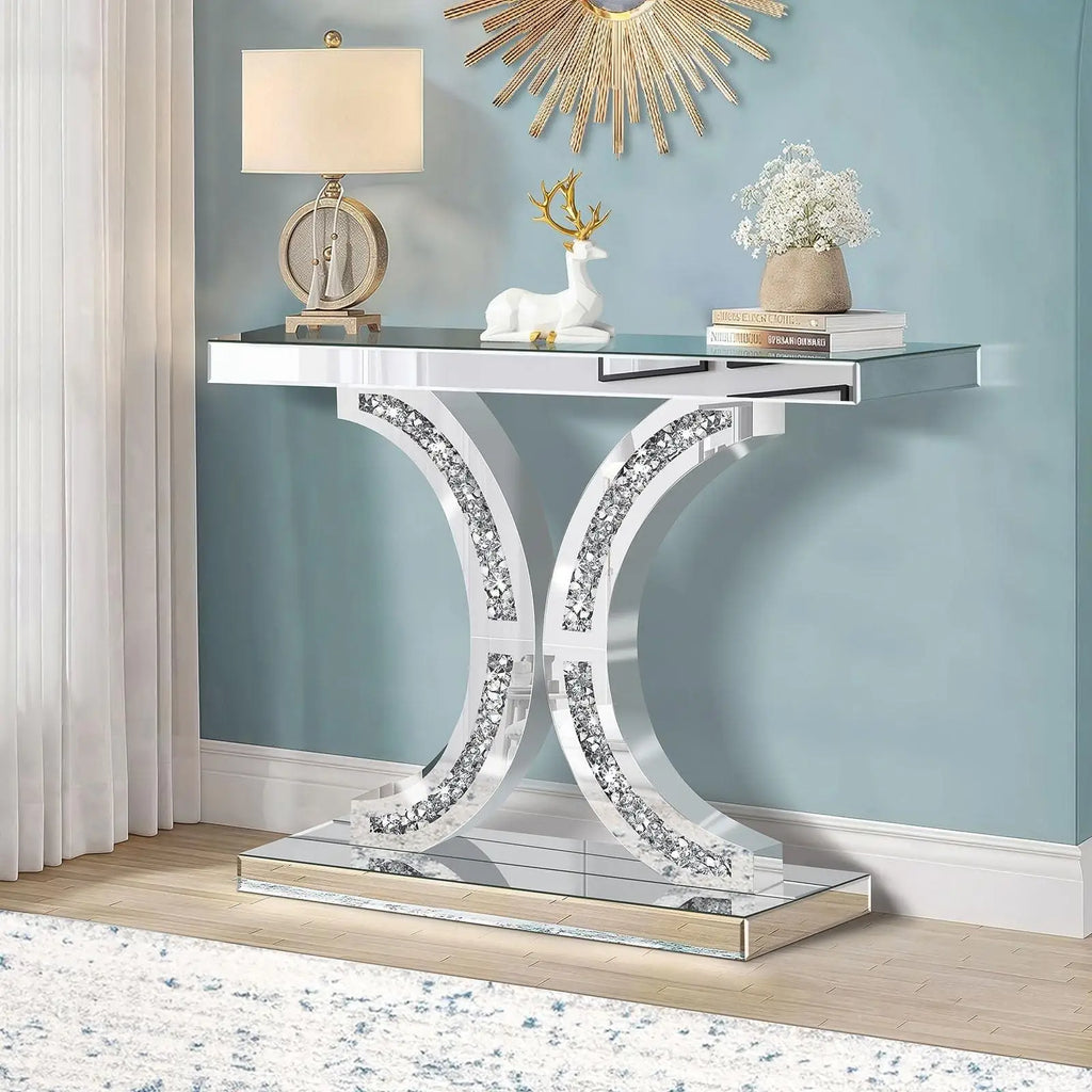 Eclaire Mirrored Console Table