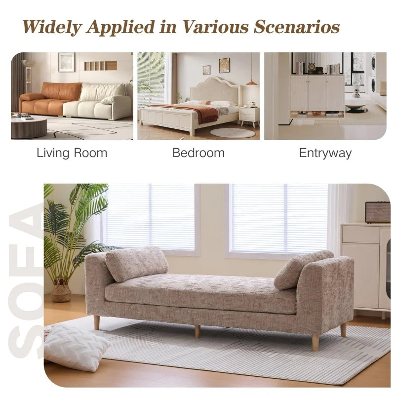 Laurenne Chenille Daybed Bench