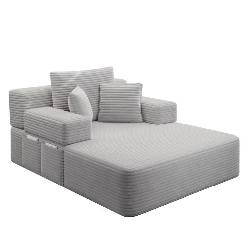 Lyra Corduroy Convertible Chaise
