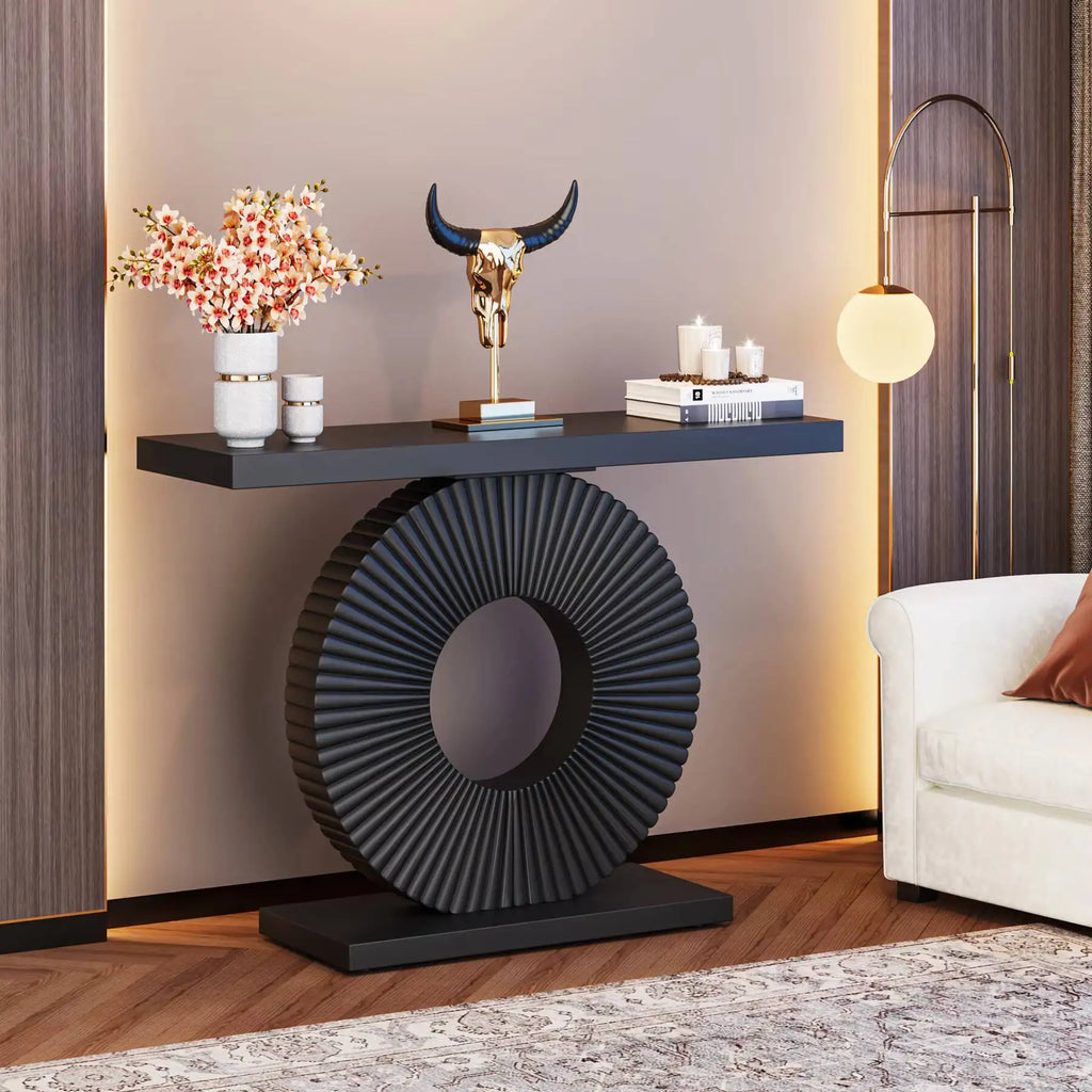 Ronde Geometric Console Table