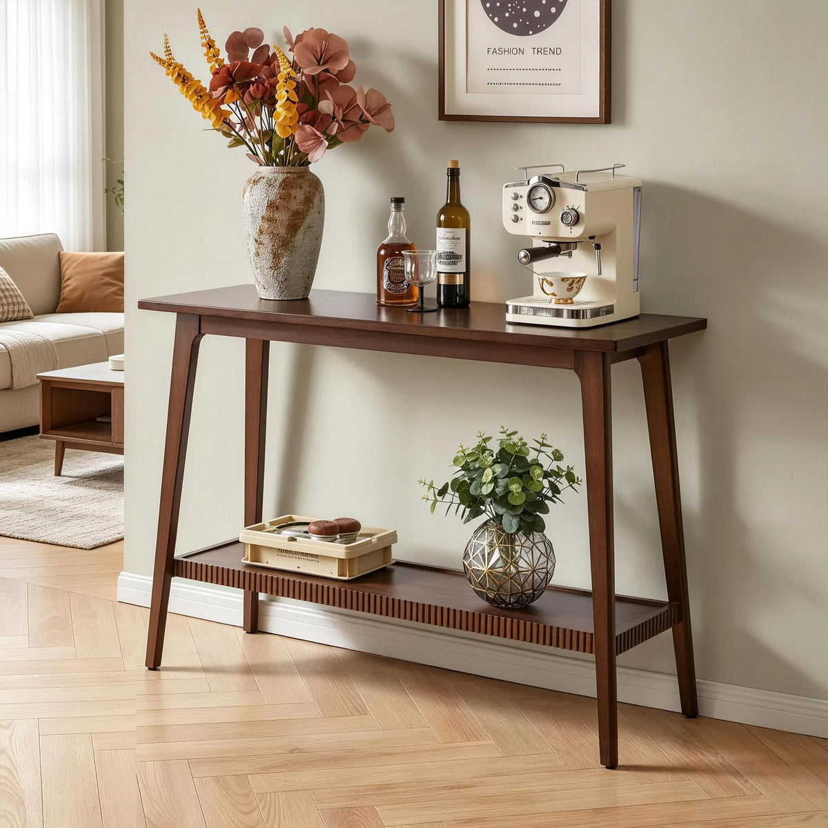 Haven Rubberwood Console Table
