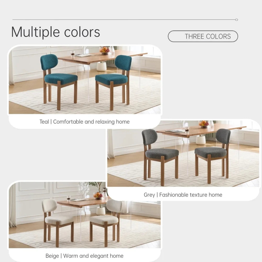 Odette Wood Dining Chairs – Set of 2
