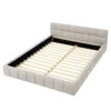Low-Profile Chenille Platform Bed