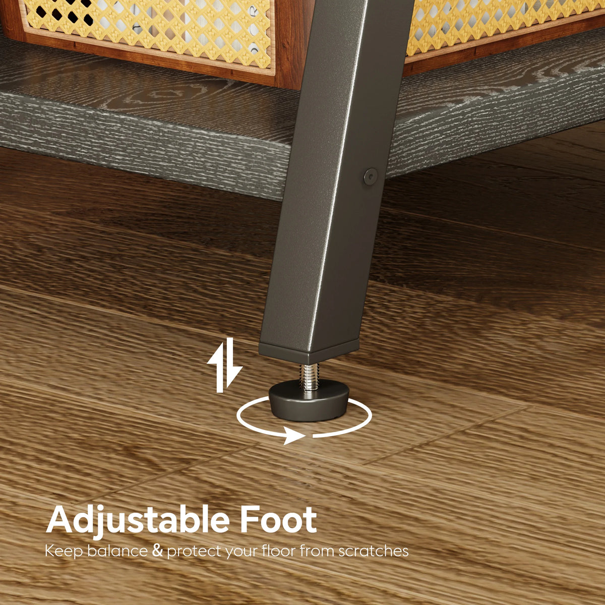Small Side Tables with Lucky 7 Metal Shape, End Table with Charging Station, 3-Tier Nightstand with Outlets and USB Ports