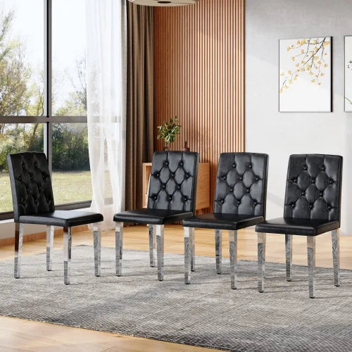 Liora Upholstered Dining Chairs – Set of 4