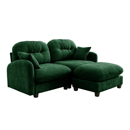 Aviana Chenille Modular Sectional with Ottoman