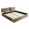 Adjustable-Headboard Chenille Bed