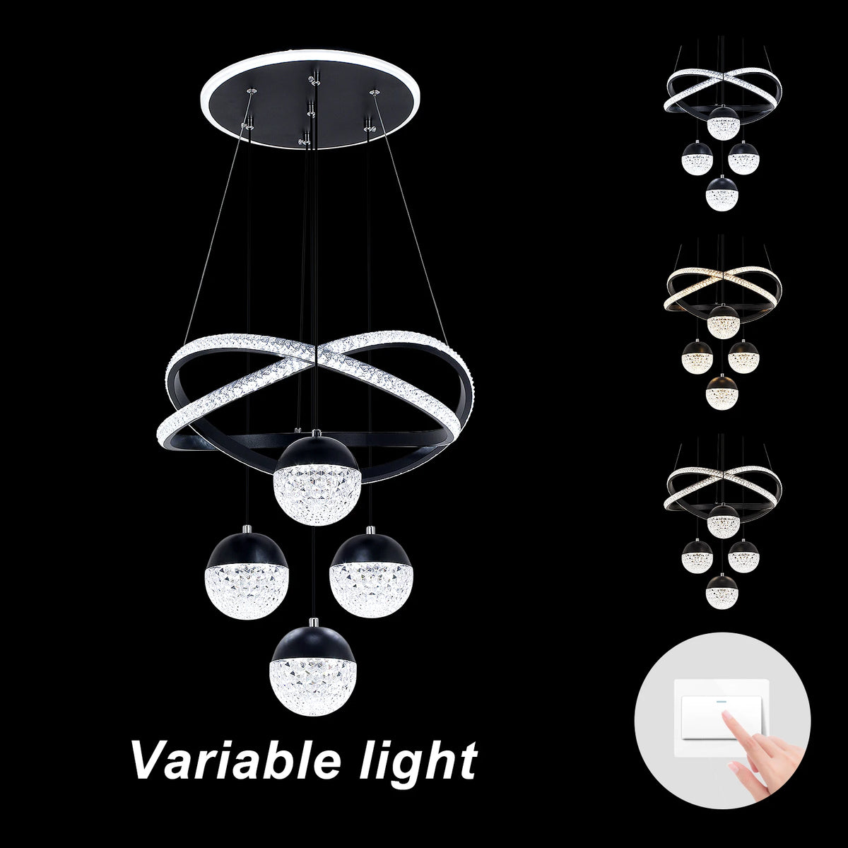 Lucienne Linear Globe Chandelier