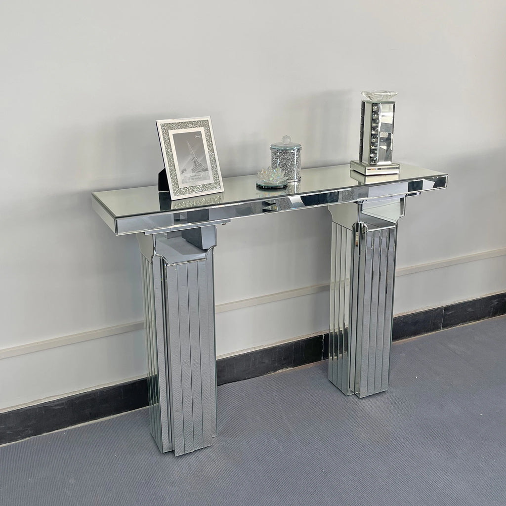 Virelle Mirrored Console Table