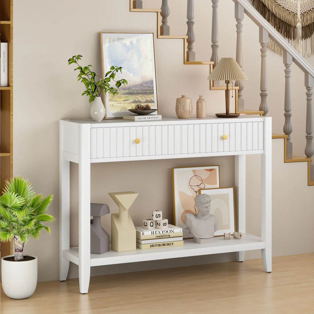 Linelle Fluted Console Table
