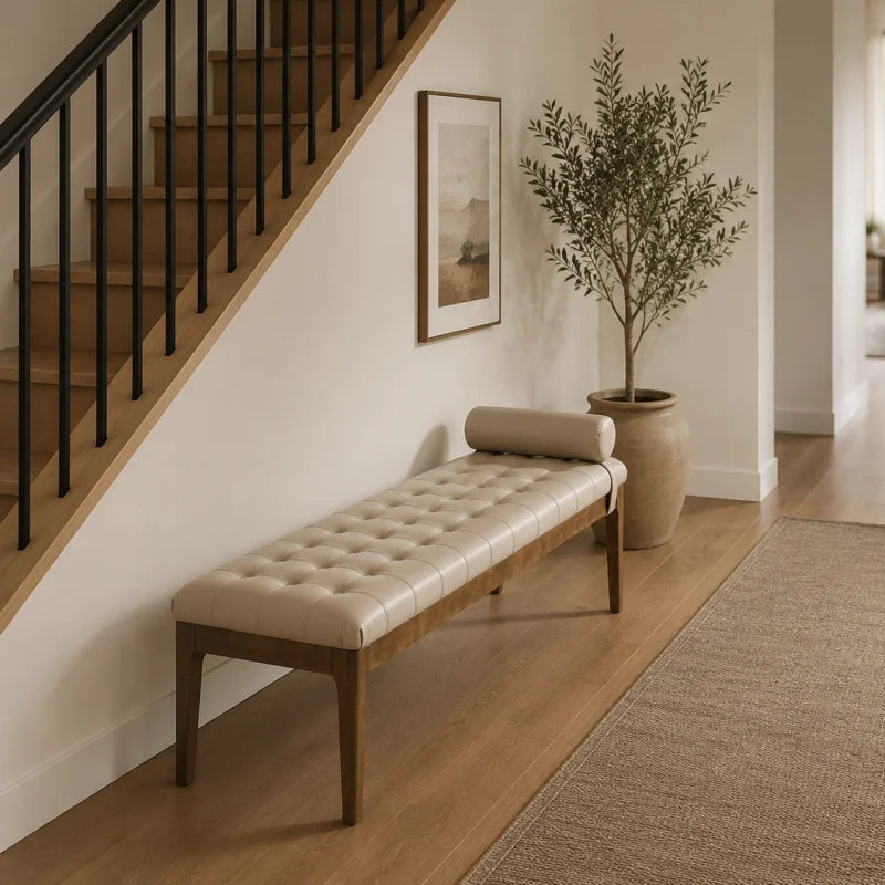 Elvarenae Varenne Tufted Accent Bench