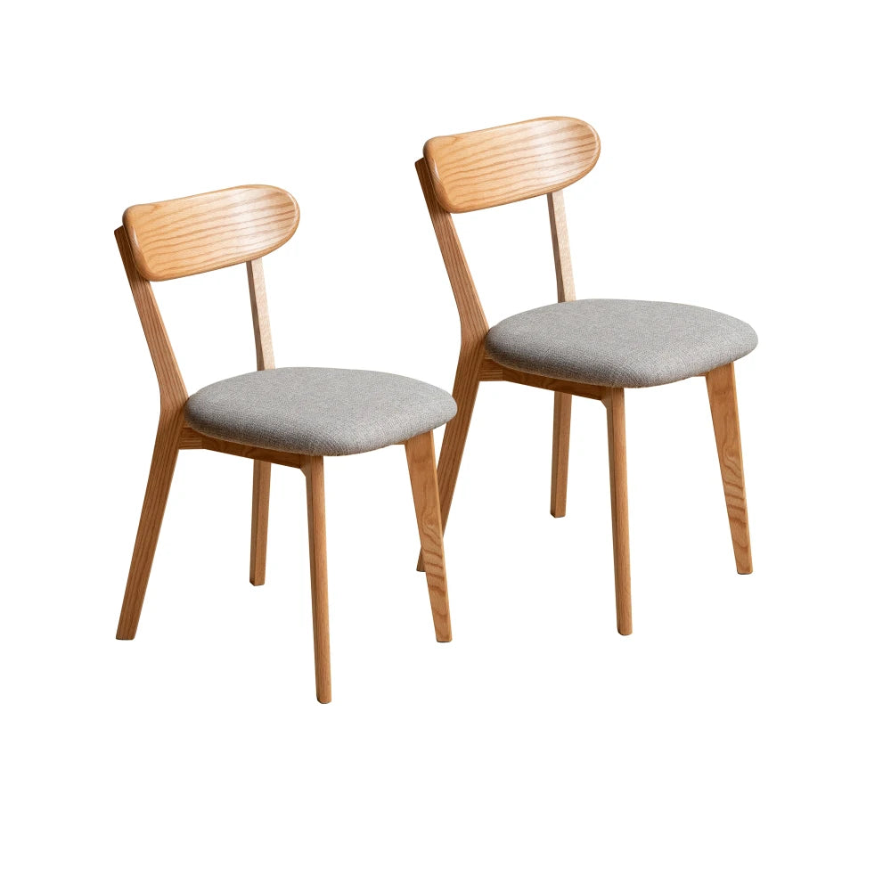 Orla Solid Wood Dining Chairs – Set of 2