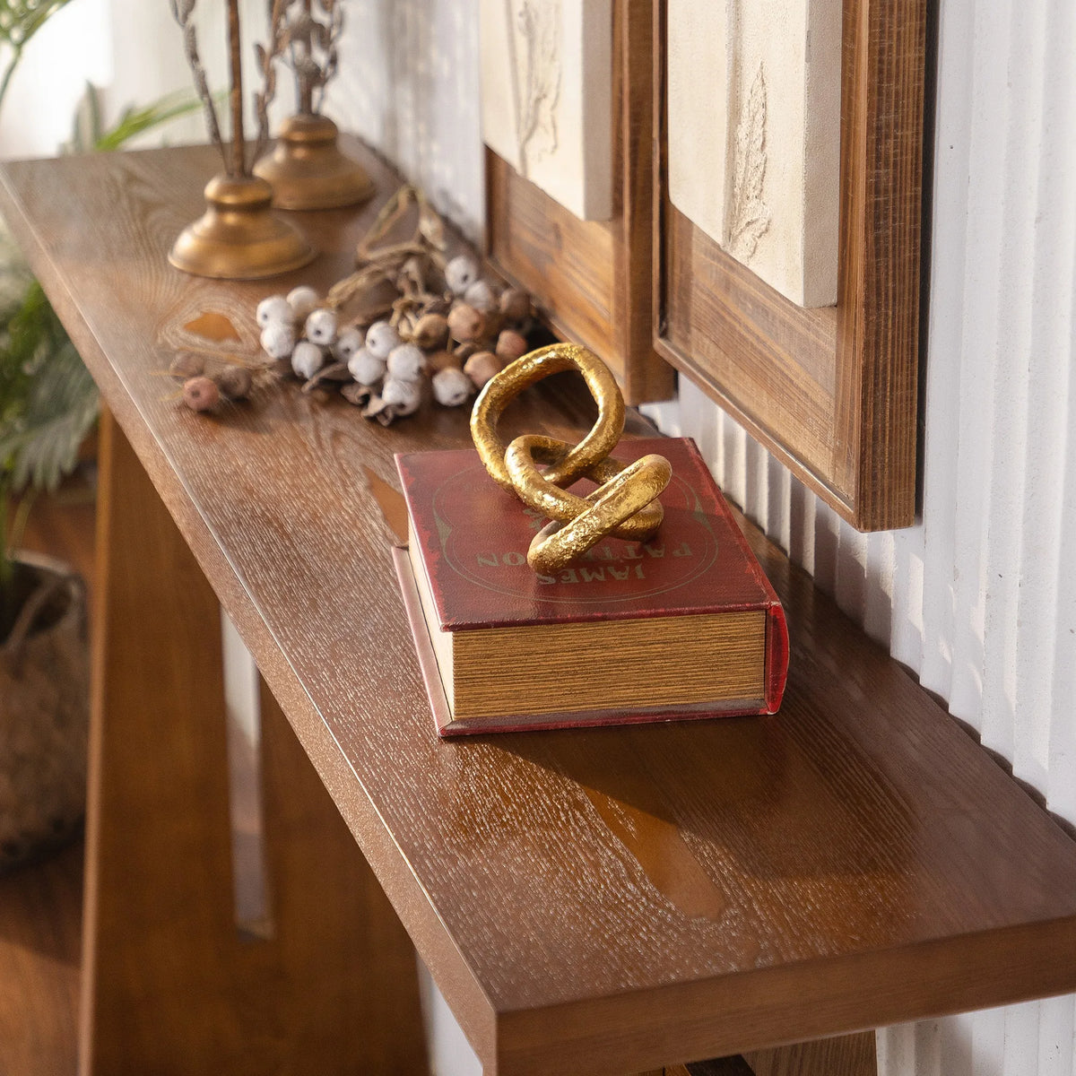 Alder Twin-Support Console Table