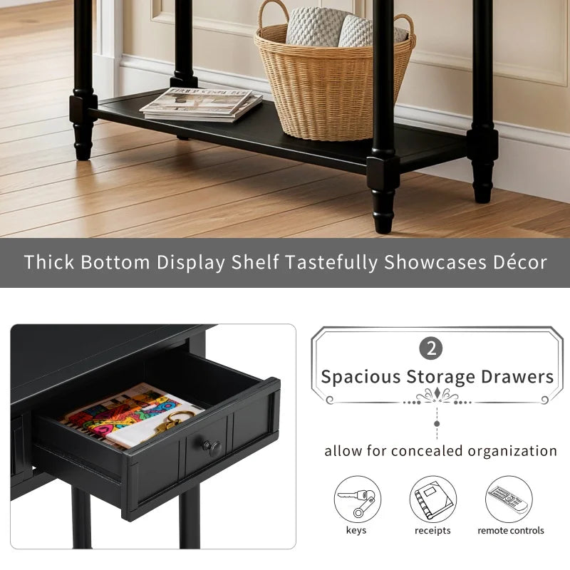 Noelle Carved Console Table
