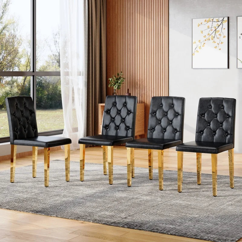 Liora Upholstered Dining Chairs – Set of 4