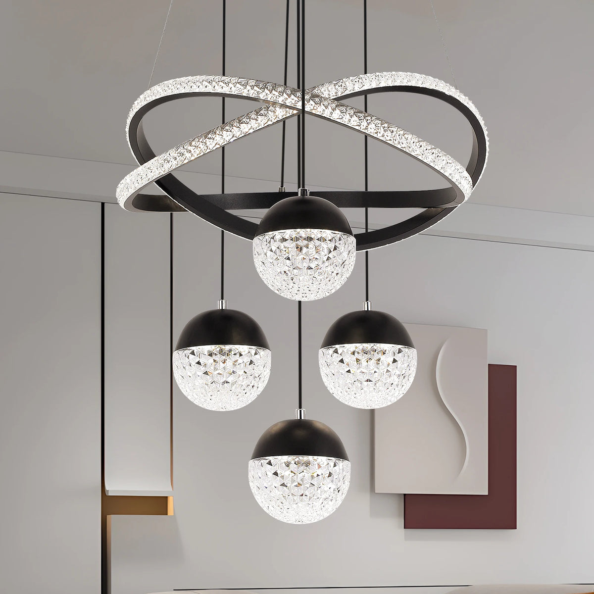 Lucienne Linear Globe Chandelier