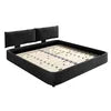 Adjustable-Headboard Chenille Bed