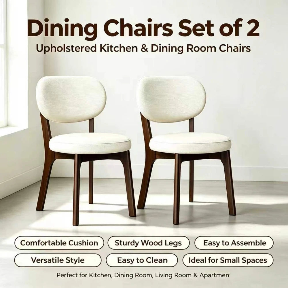 Mirelle Bouclé Dining Chairs – Set of 2