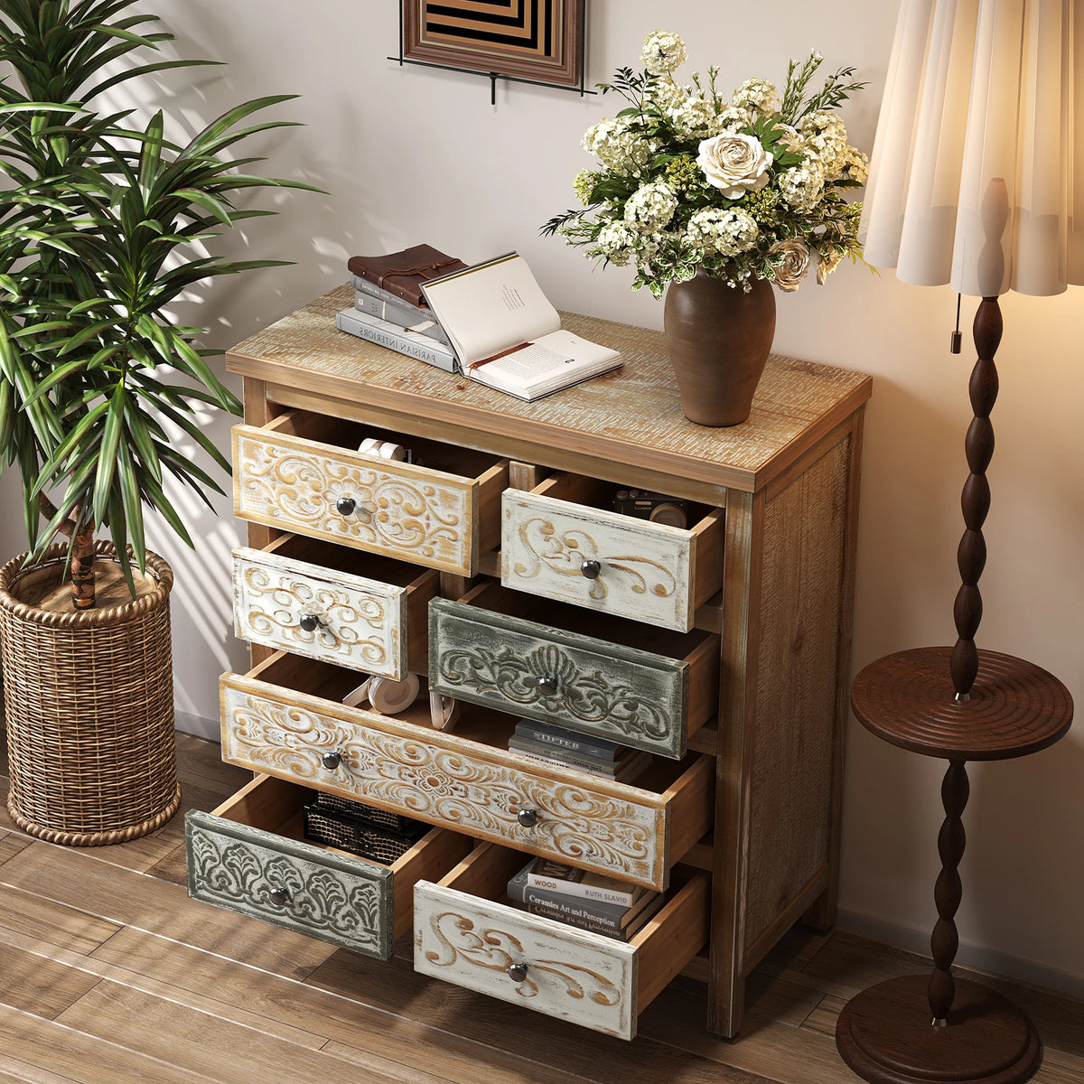 Carved Accent Chest