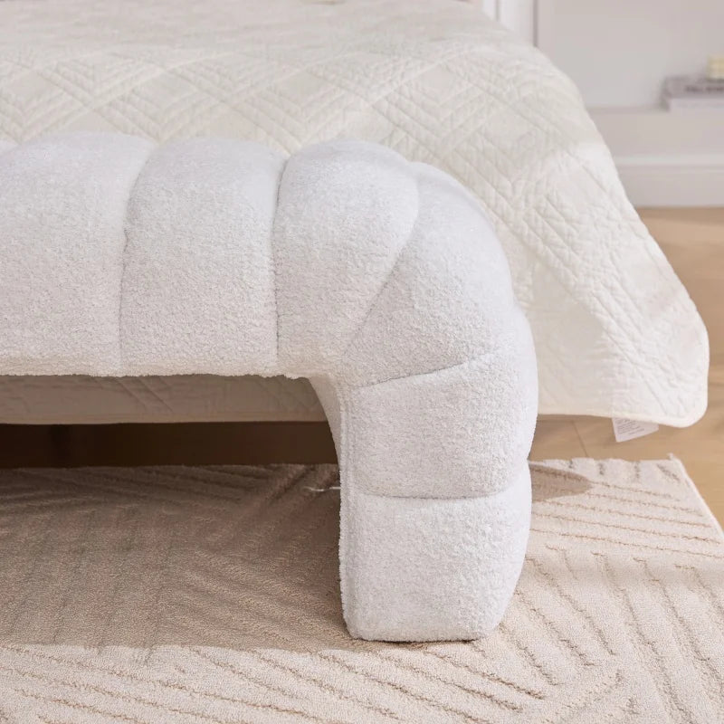 Elvarenae Aveline Channel-Tufted Bench