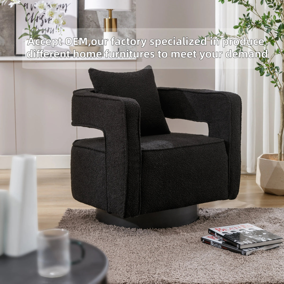 Seren Swivel Barrel Chair – Elvarenae