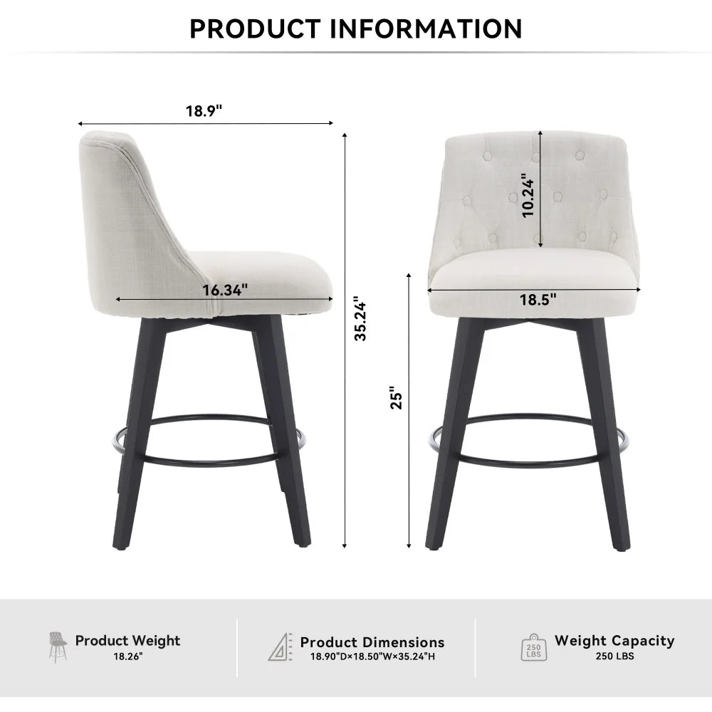 Camille Minimalist Dining Chairs – Set of 2